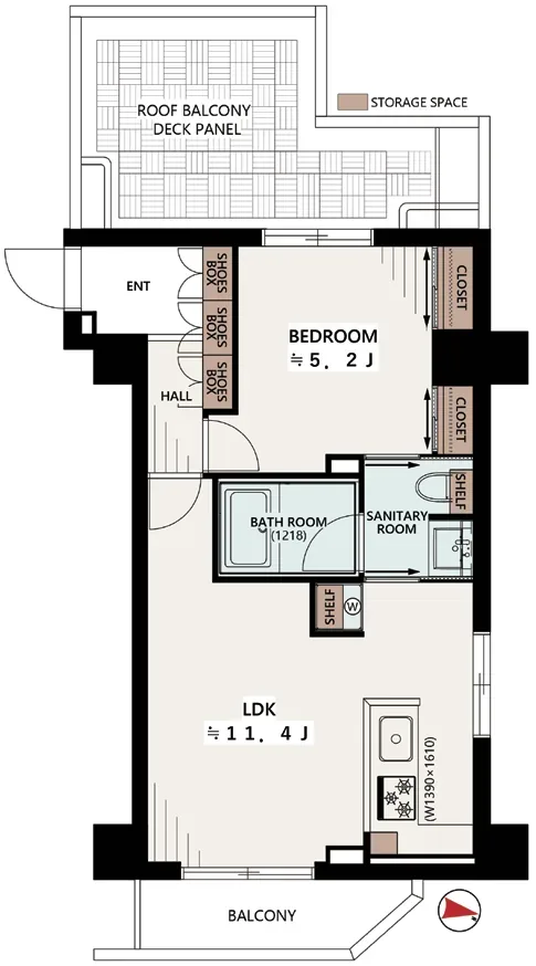 B CITY APARTMENT SHINAGAWA WEST 703号室　2