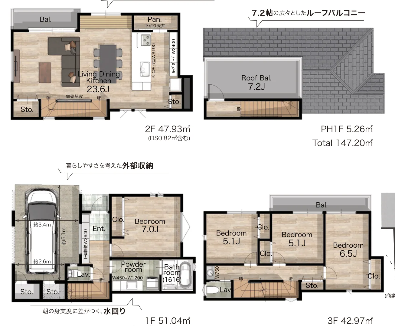 品川區西五反田 不動前站5分 新築一戶建（自社）　2