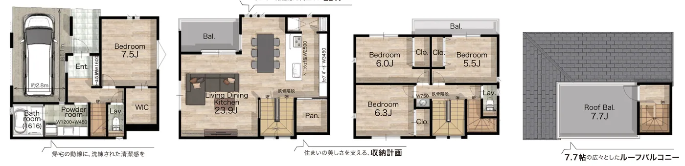 品川區西五反田 不動前站5分 新築一戶建（自社）　2