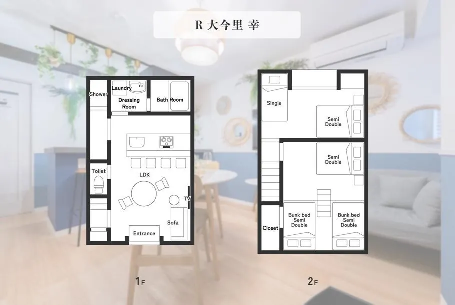 大阪市東成區 今里站3分 特區民宿一棟（365天・營運中）　2