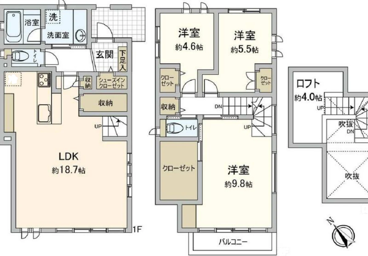 世田谷區 桜上水3丁目 築淺角地戸建（3LDK・附車位）　2