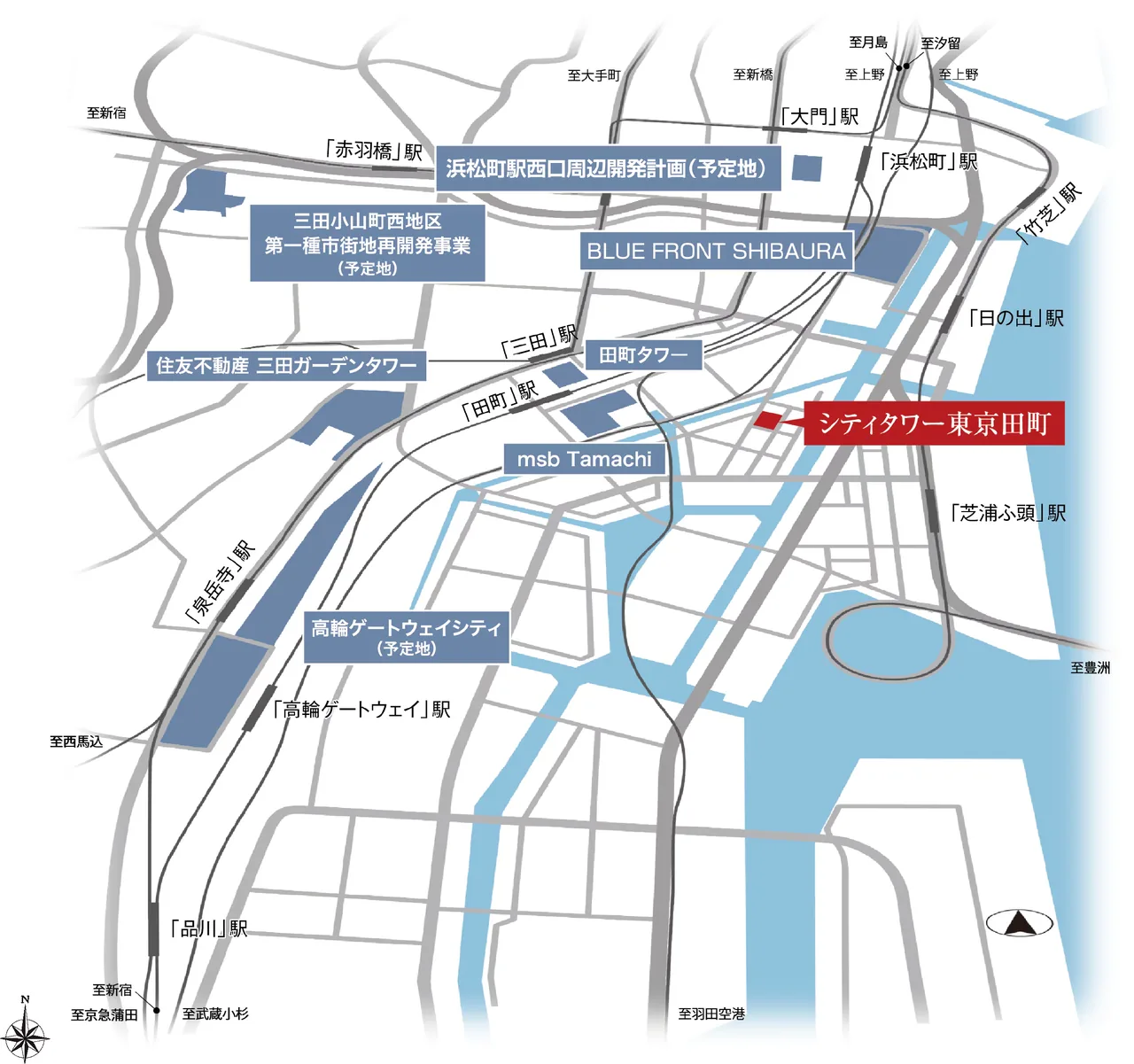 【独家】港区芝浦 新筑免震塔楼 田町10分・29楼角户3LDK(2028年4月完工) 8